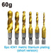 6pc Hss 4341 Titanium Plated Tap Drill And Chamfer Set
