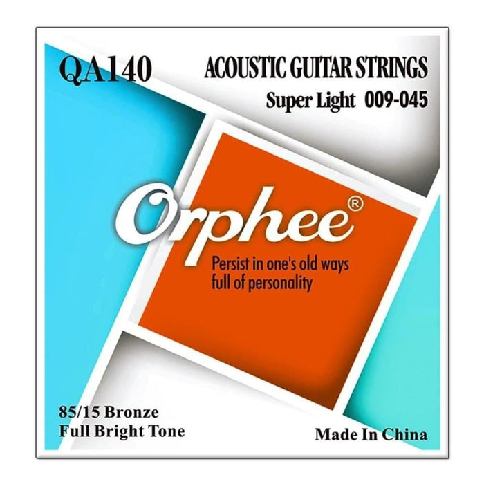 6pcs Set Acoustic Guitar Strings Qa Series 85 15 Bronze