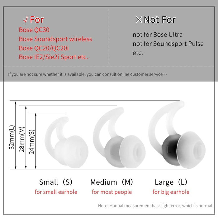 6pcs Anti-drop Ear Wing Silicone Tips for Sony Wi-1000xm2