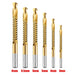 6pcs Cobalt Drill Set Helical Metric Composite Tap Twist