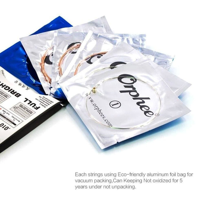 6pcs Set Sa Series Acoustic Guitar Strings Medium Light