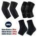 6pcs/set Knee Elbow Ankle Brace Protective Gear Set