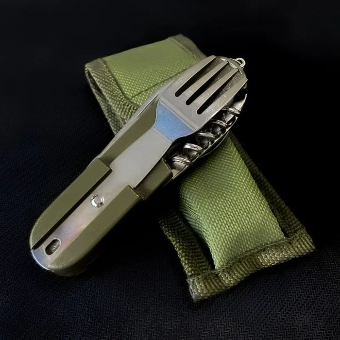 7 in 1 Multifunctional Stainless Steel Foldable Fork Spoon