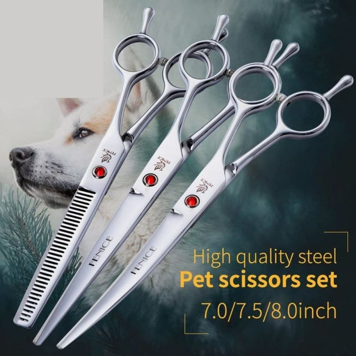 7 7.5 8 Inch Professional Pet Dogs Grooming Scissors Set