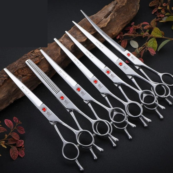 7 7.5 8 Inch Professional Pet Dogs Grooming Scissors Set
