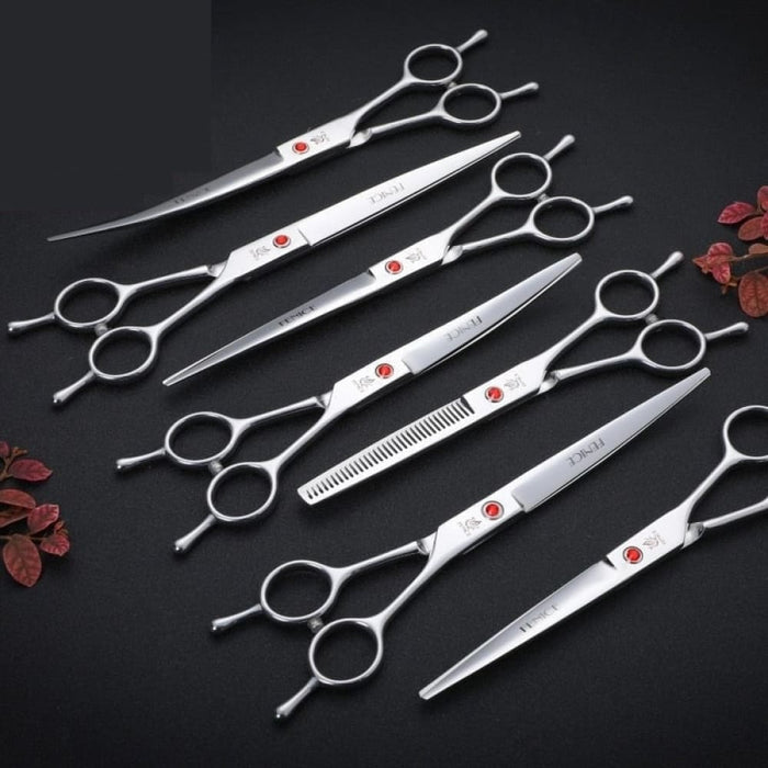 7 7.5 8 Inch Professional Pet Dogs Grooming Scissors Set