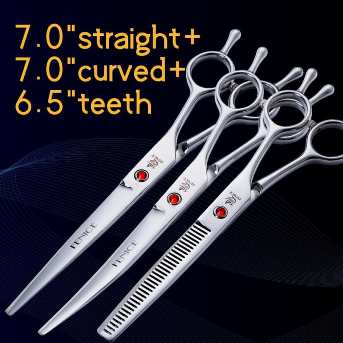 7 7.5 8 Inch Professional Pet Dogs Grooming Scissors Set