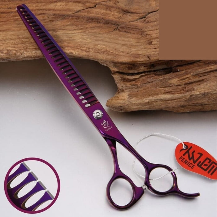 7 7.5 8 Inch Professional Purple Pet Scissors Thinning