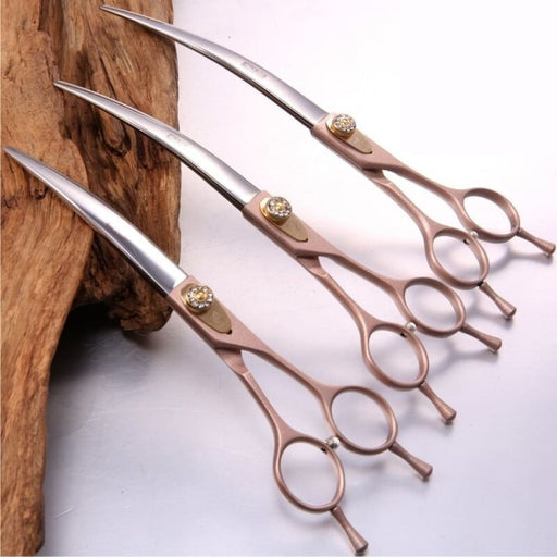 7 7.5 8 Inch Pet Scissors for Dogs Grooming Curved Shears