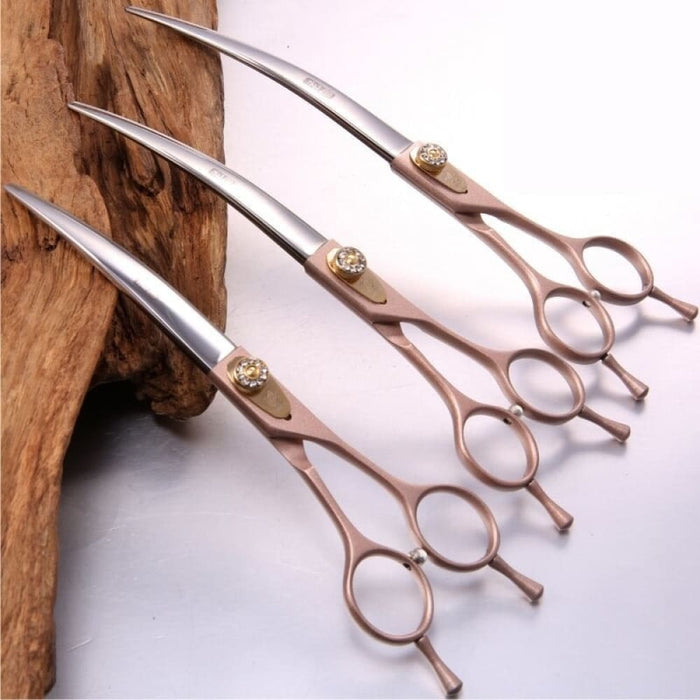 7 7.5 8 Inch Pet Scissors for Dogs Grooming Curved Shears
