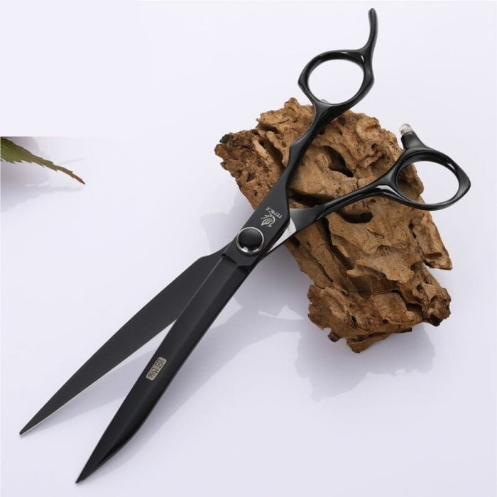 7 7.5 Inch Professional Black Pet Scissors Set for Dog