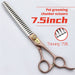 7 7.5 Inch Professional Pet Dog Grooming Thinning Scissors