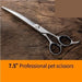 7.0 7.5 Inch Professional Pet Scissors Dog Grooming Curved