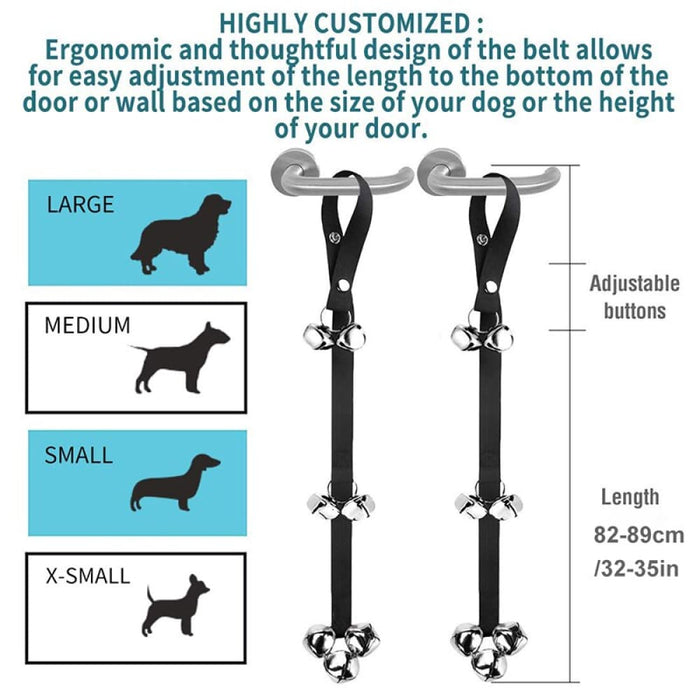 7 Bells Easy Nice Sounding Adjustable Pet Training