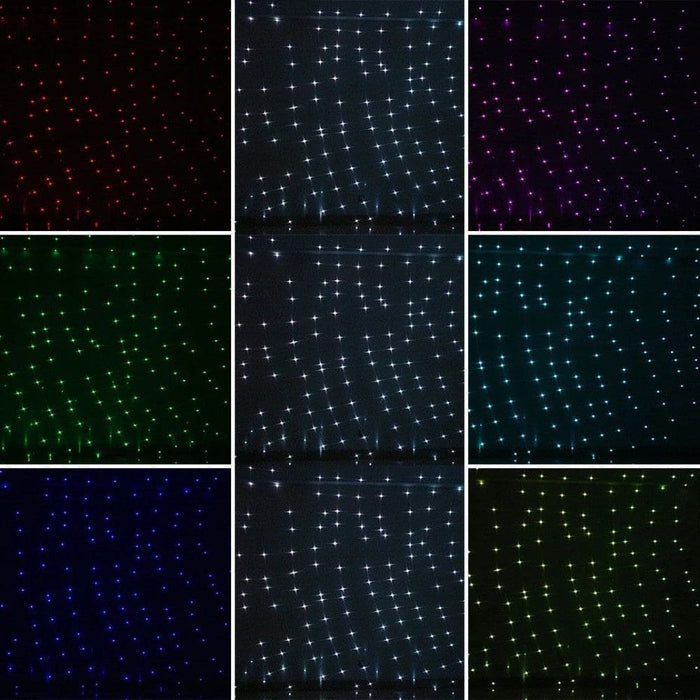 7 Colour Motion Static Outdoor Christmas White Star Laser