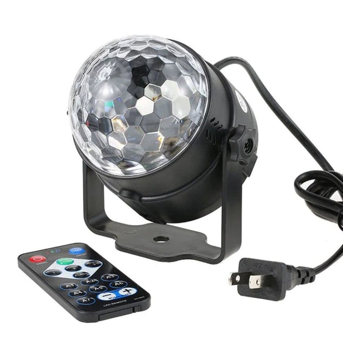 6w 7 Colour Rgb Remote Led Crystal Magic Ball Dj Disco
