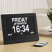 7’ Digital Day Clock Calendar Alarm Black
