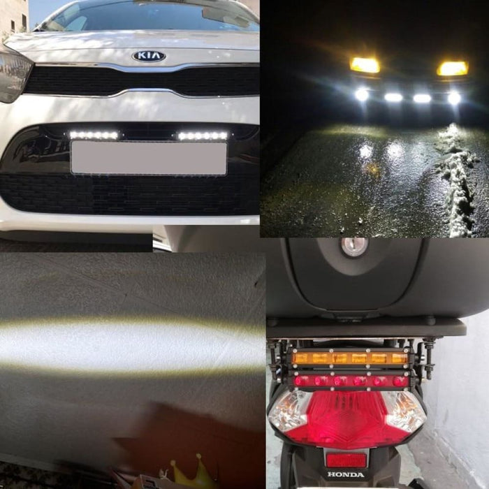 7’ 30w Offroad Led Work Light Bar Motorcycle 4x4 4wd Suv