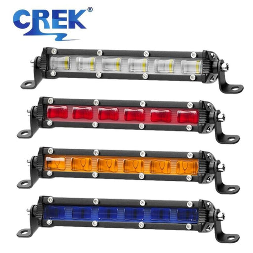 7’ 30w Offroad Led Work Light Bar Motorcycle 4x4 4wd Suv
