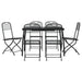 7 Piece Garden Dining Set Anthracite Metal Mesh Txoonot