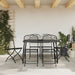 7 Piece Garden Dining Set Anthracite Metal Mesh Txoonot