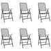 7 Piece Garden Dining Set Anthracite Metal Mesh Txoonxo