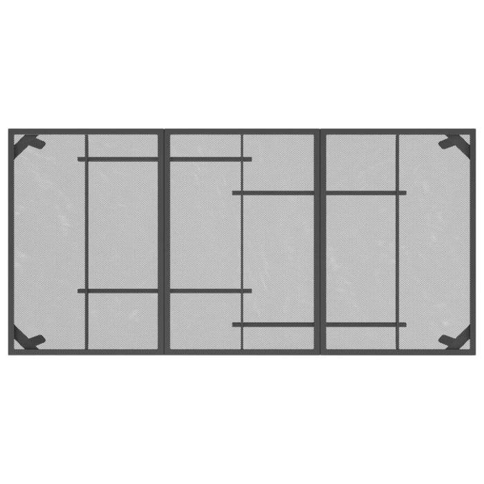 7 Piece Garden Dining Set Anthracite Metal Mesh Txoonxx