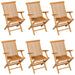 7 Piece Garden Dining Set Solid Teak Wood Tbpklba