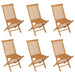 7 Piece Garden Dining Set Solid Teak Wood Tbpklbx