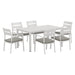 7 Piece Outdoor Dining Set Aluminum Table Chairs 6 - seater
