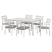 7 Piece Outdoor Dining Set Aluminum Table Chairs 6-seater