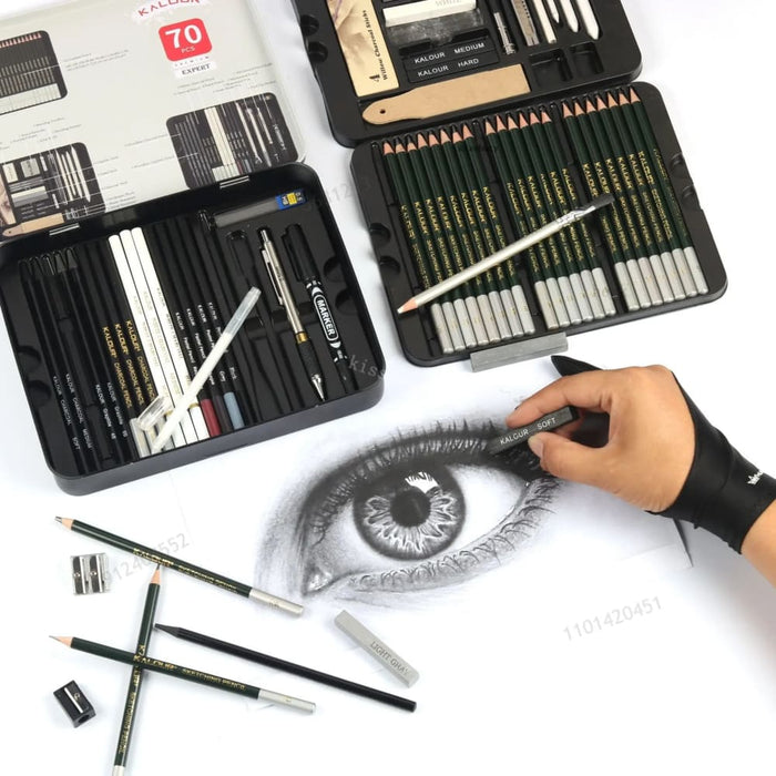 70 75 Piece Professional Art Sketch Pencil Set