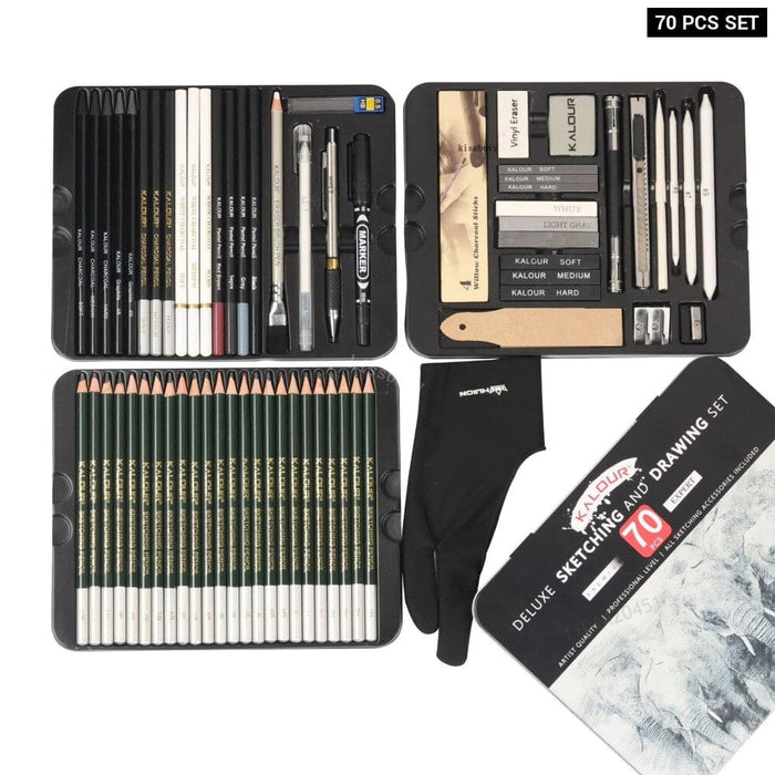 70 75 Piece Professional Art Sketch Pencil Set