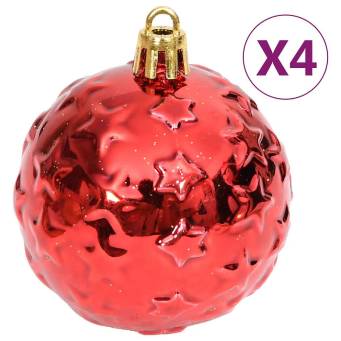 70 Piece Christmas Bauble Set Gold and Red Ttbbnn
