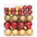 70 Piece Christmas Bauble Set Gold and Red Ttbbnn