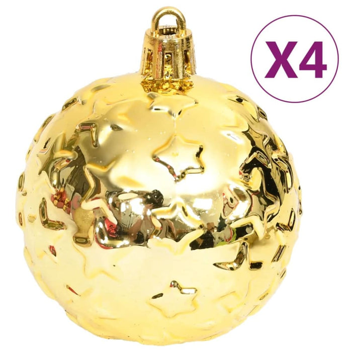70 Piece Christmas Bauble Set Gold and Red Ttbbnn