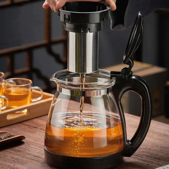 700/2600ml Glass Fruit Teapot with Handle