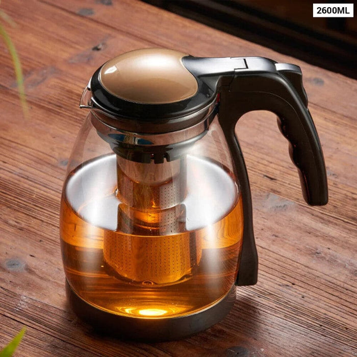 700/2600ml Glass Fruit Teapot with Handle