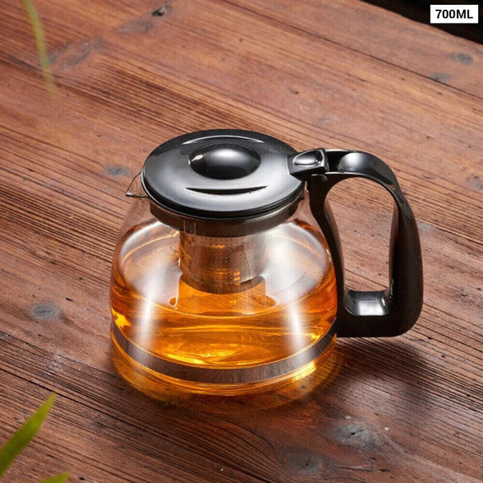 700/2600ml Glass Fruit Teapot with Handle