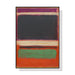 70cmx100cm Black Orange Green by Mark Rothko Frame Canvas