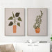 70cmx100cm Boho Botanical Art 2 Sets Gold Frame Canvas Wall