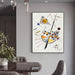 70cmx100cm Delicate Tension by Wassily Kandinsky Black