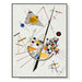 70cmx100cm Delicate Tension by Wassily Kandinsky Black