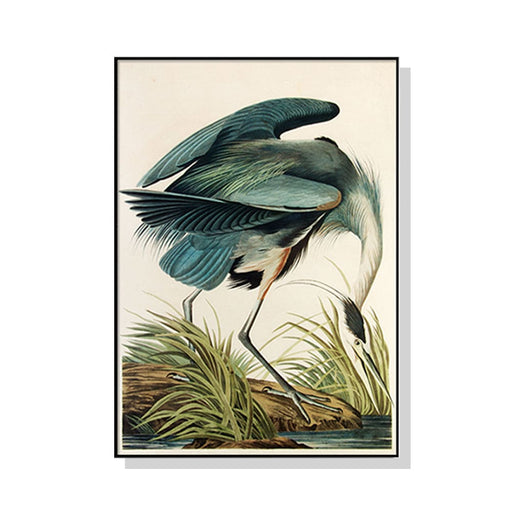 70cmx100cm Great Blue Heron by John James Audubon Black