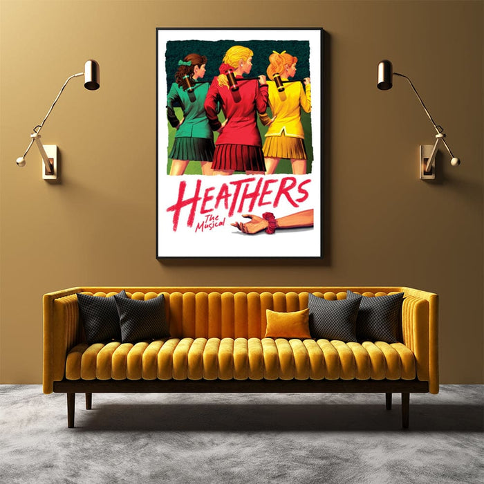 70cmx100cm Heathers the Musical Black Frame Canvas Wall Art