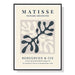 70cmx100cm Henri Matisse Black Frame Canvas Wall Art