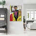 70cmx100cm Versus Medici by Michel Basquiat Black Frame