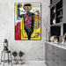 70cmx100cm Versus Medici by Michel Basquiat Black Frame