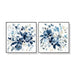 70cmx70cm Indigo Garden by Carol Robinson 2 Sets Black