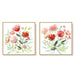 70cmx70cmflorals 2 Sets Gold Frame Canvas Wall Art